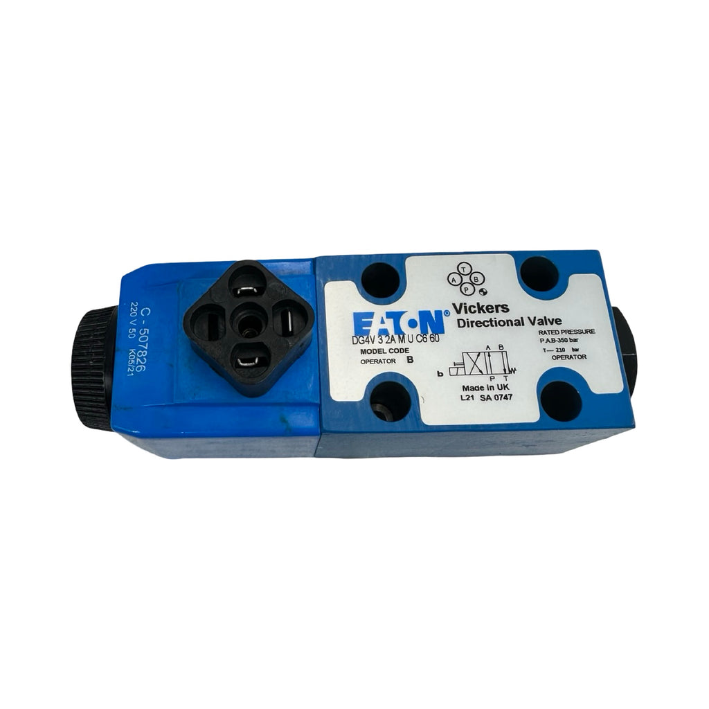 Eaton Vickers DG4V-3-2A-M-U-C6-60 Wegeventil Hydraulik 220V Magnetventil