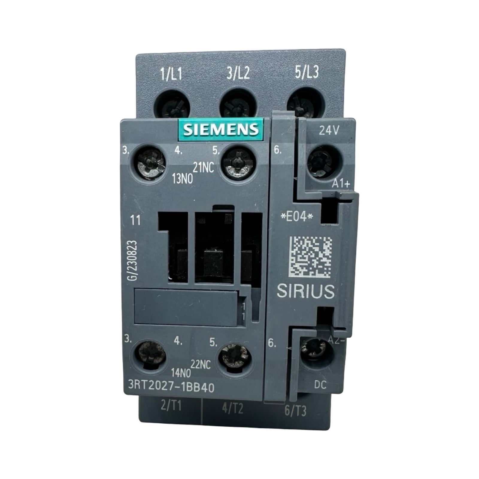 Siemens SIRIUS 3RT2027-1BB40 Leistungsschütz 24V DC 3-polig 12,5kW