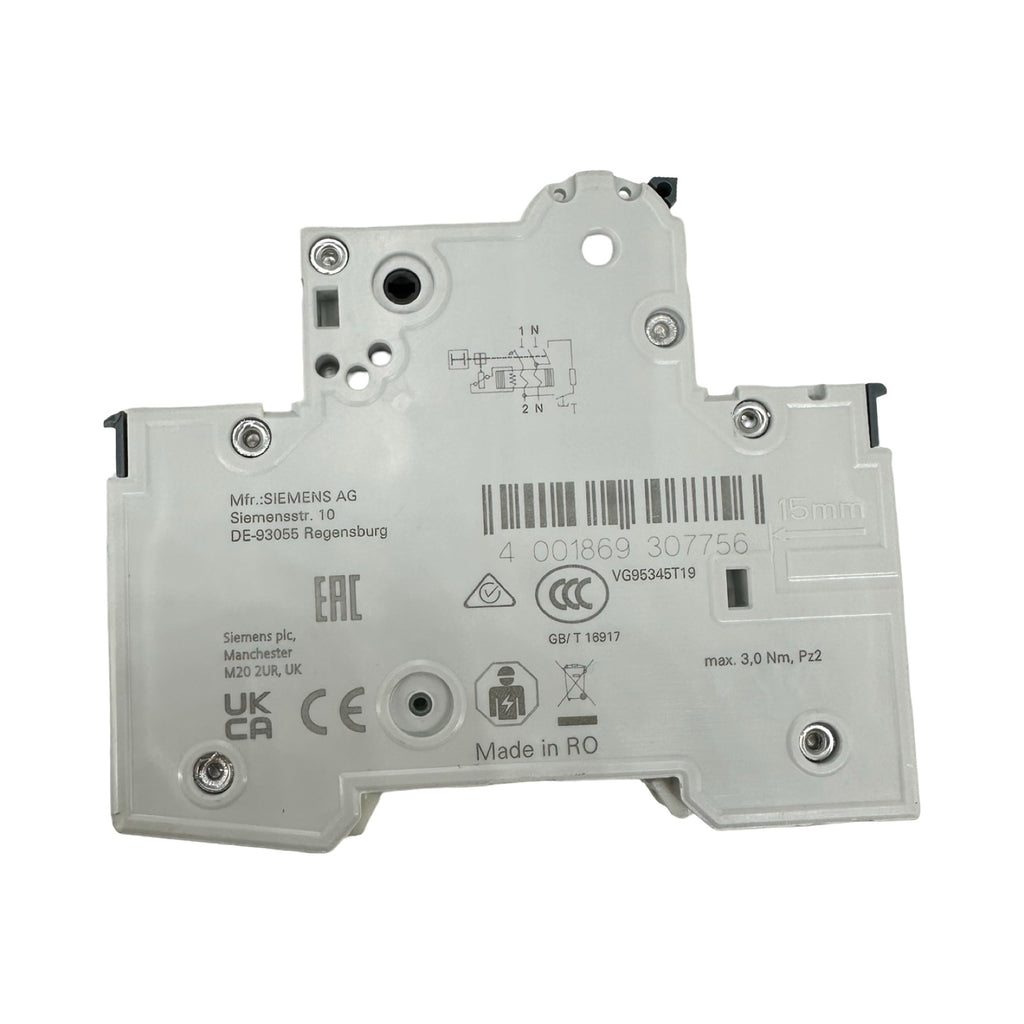 5x Siemens 5SU1354-6KK16 RCBO FI/LS B16 30mA 230V Leitungsschutzschalter 5x