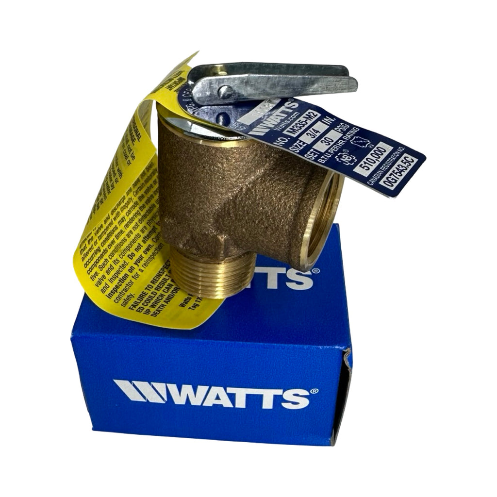 WATTS M335-M2 Sicherheitsventil 3/4 Zoll 30 PSIG Druck Relief Valve ASME