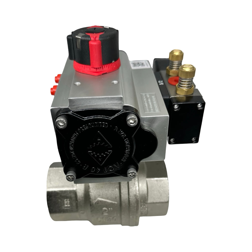 ECON Fig.7902 DN50 Kugelhahn Pneumatikventil Edelstahl 2” Antrieb 24V DC Ventil