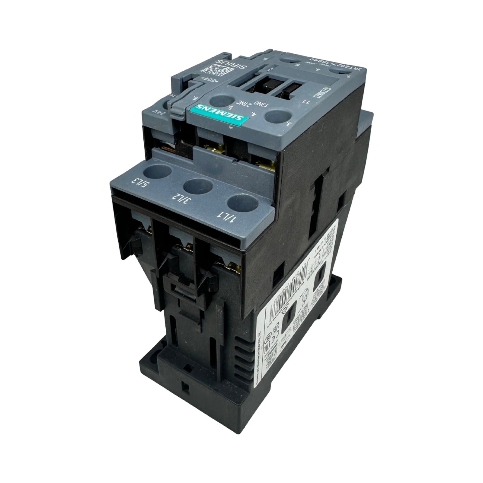 Siemens SIRIUS 3RT2027-1BB40 Leistungsschütz 24V DC 3-polig 12,5kW