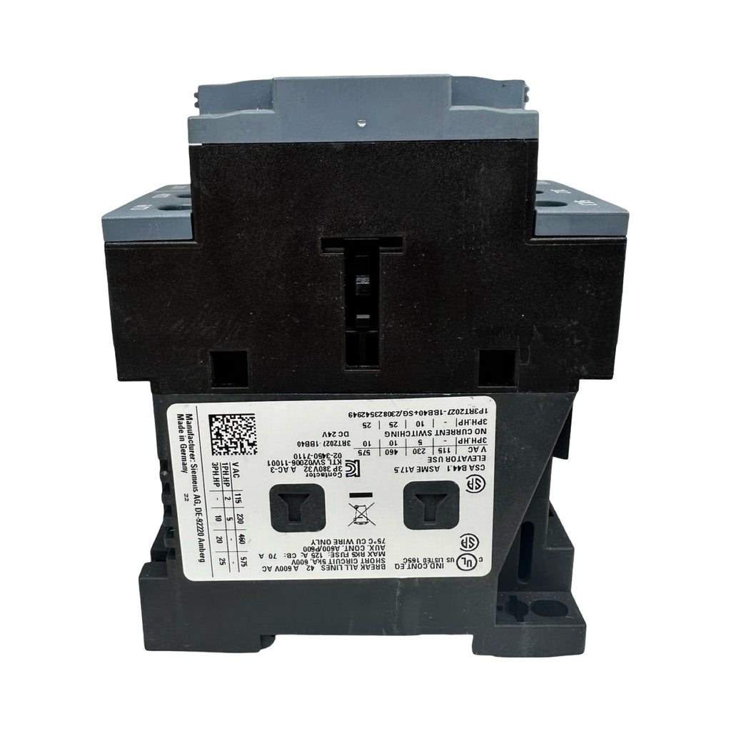 Siemens SIRIUS 3RT2027-1BB40 Leistungsschütz 24V DC 3-polig 12,5kW