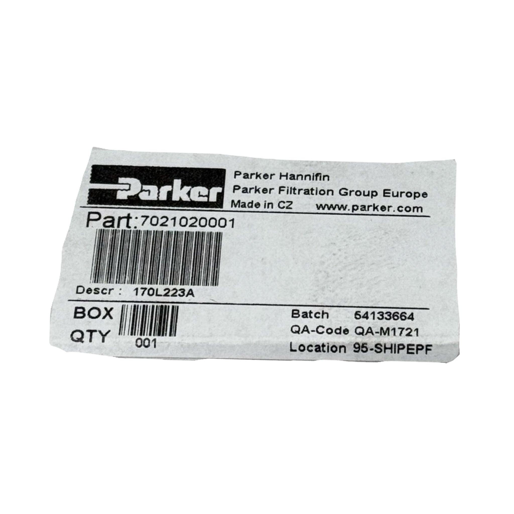 Parker 7021020001 170L223A Hydraulikfilterelement 20µm H100 H200 H300