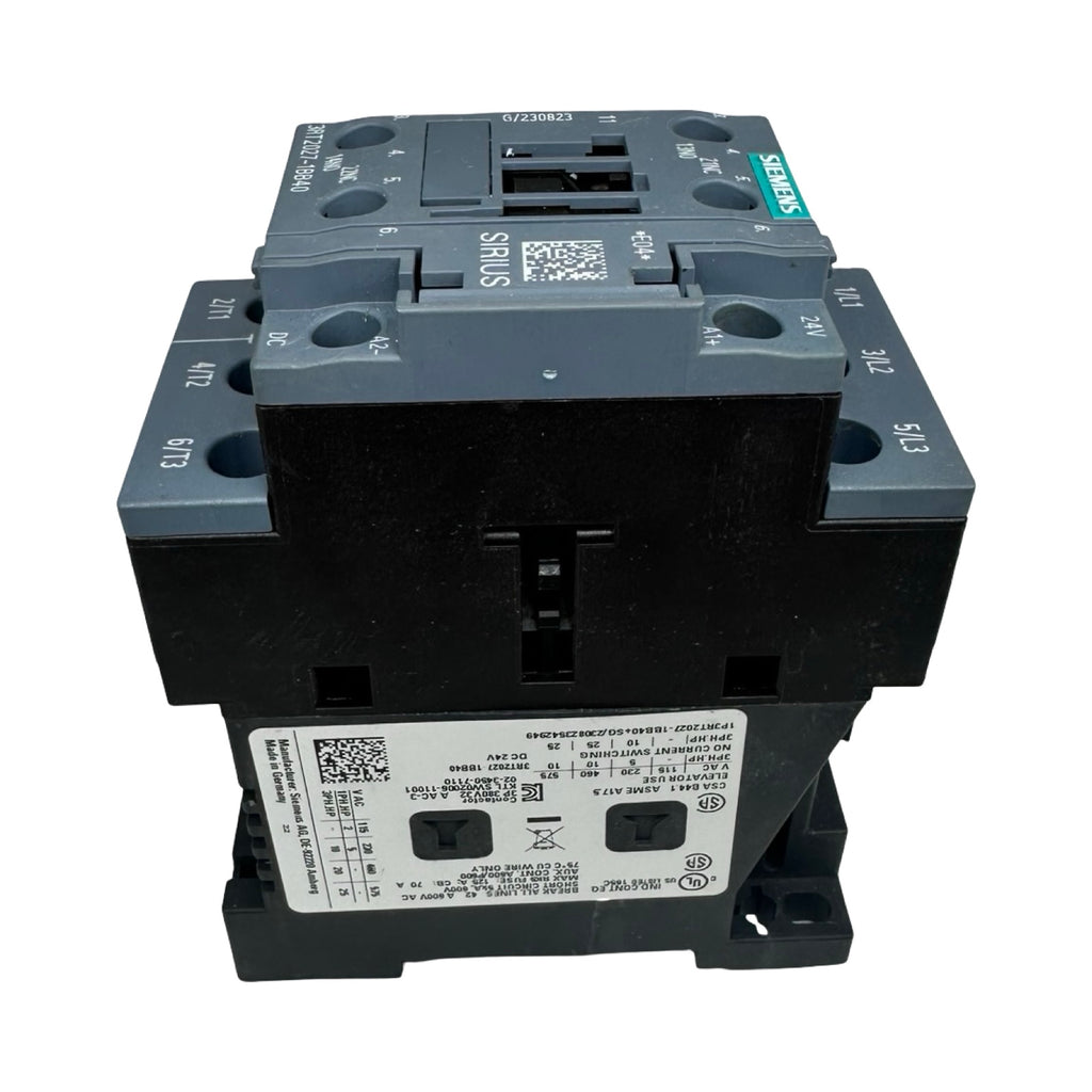 Siemens SIRIUS 3RT2027-1BB40 Leistungsschütz 24V DC 3-polig 12,5kW