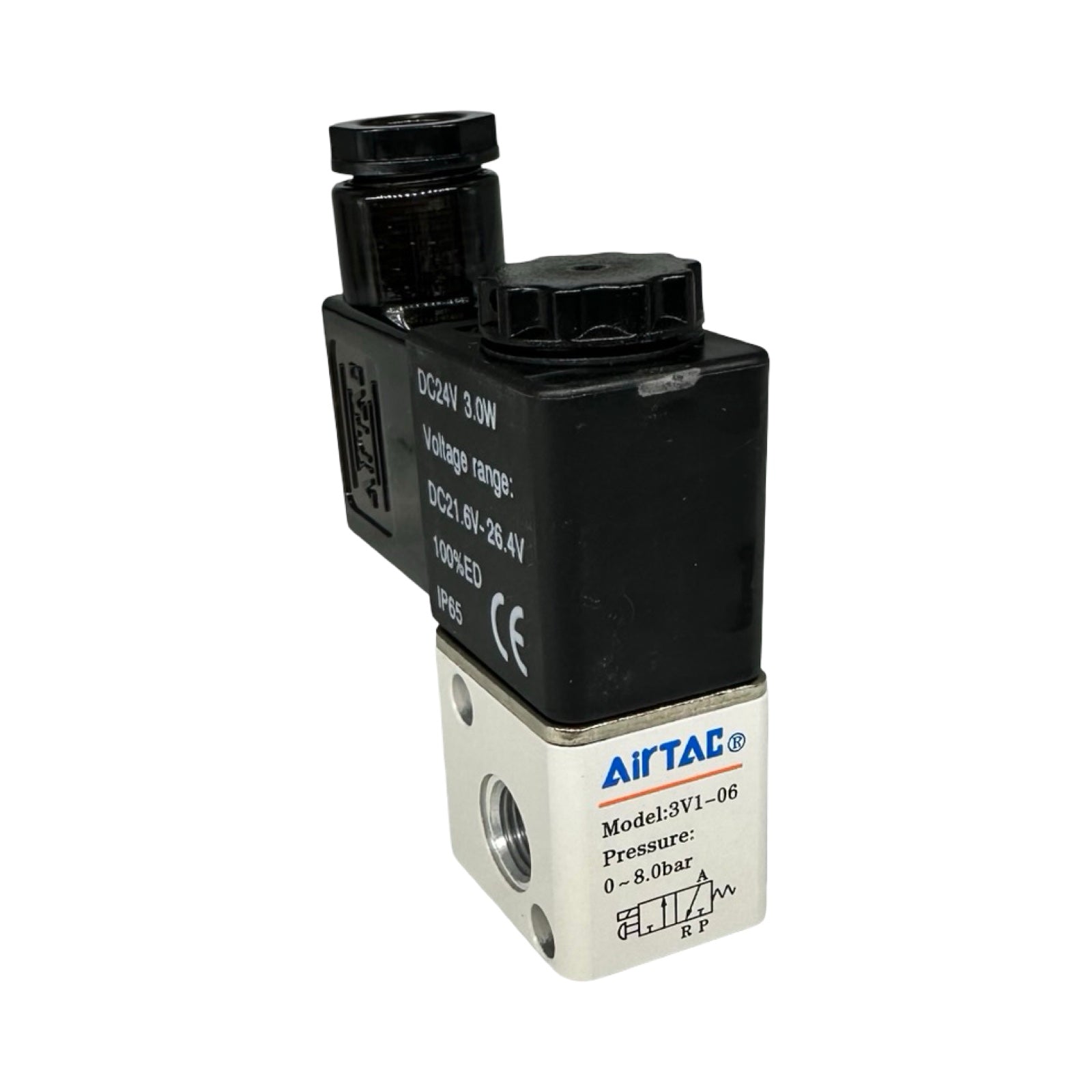 AIRTAC 3V106BG Magnetventil 24V DC Pneumatik Ventil G Anschluss IP65