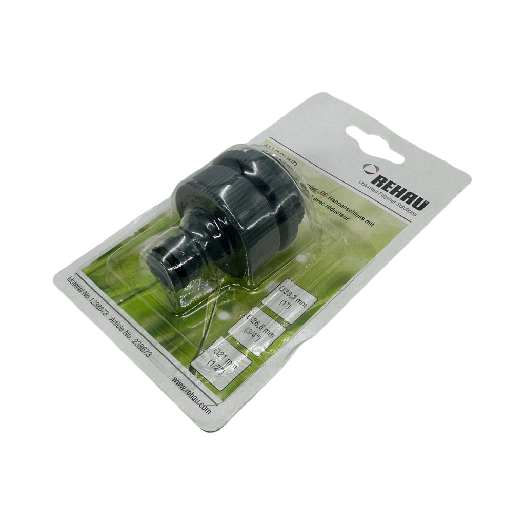 5x REHAU Hahnanschluss Adapter G1 G3/4 G1/2 ALLROUND Wasserhahn