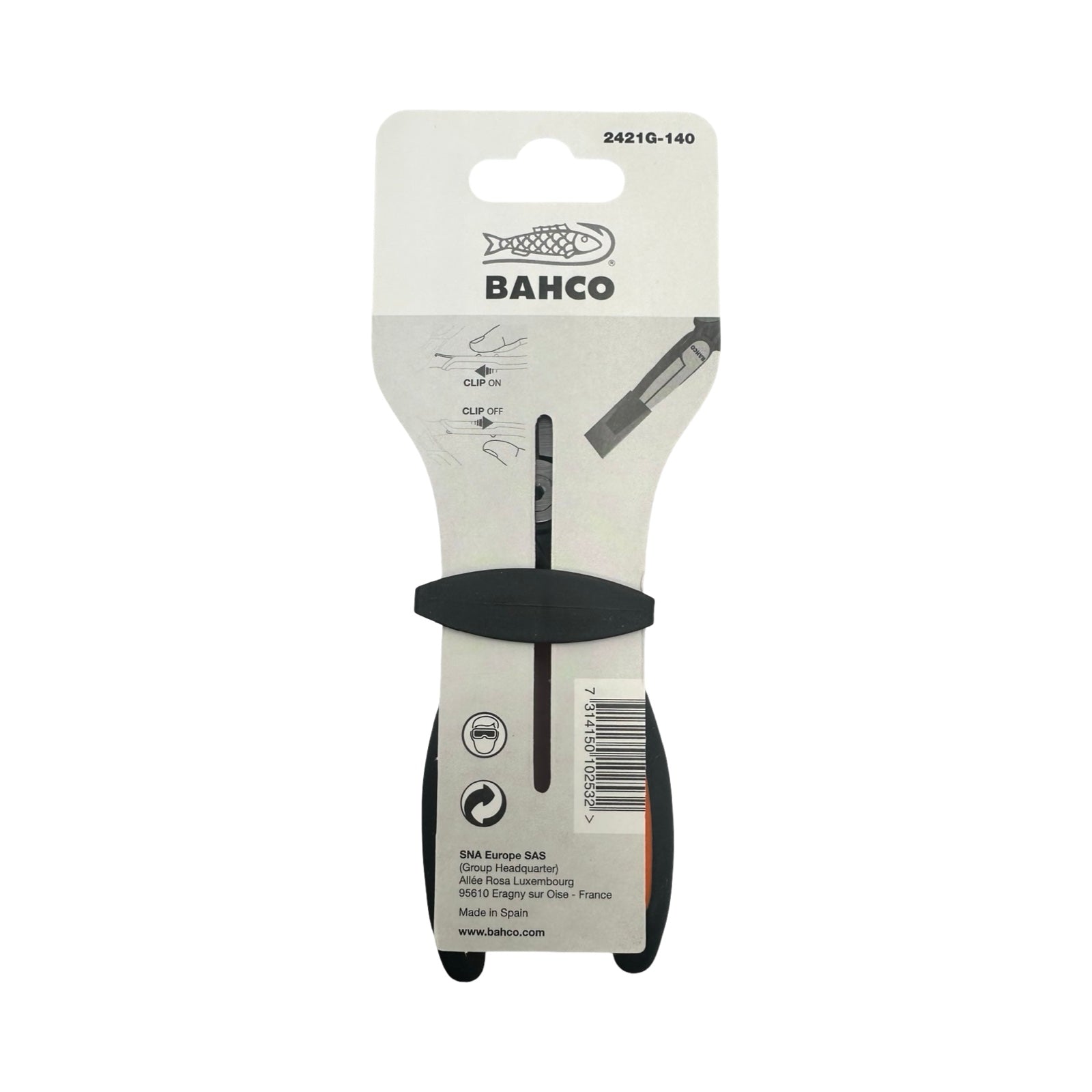 Bahco 2421G-140 Ergo Spitzzange 140mm Langbeckzange Präzisionszange