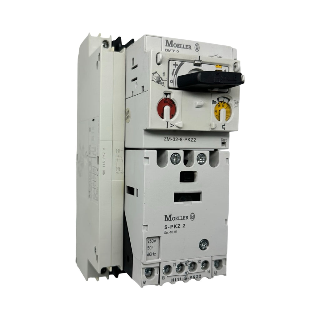 Moeller PKZ2 ZM-32-8 Motorschutzschalter Leistungsschalter 32A + Zubehör