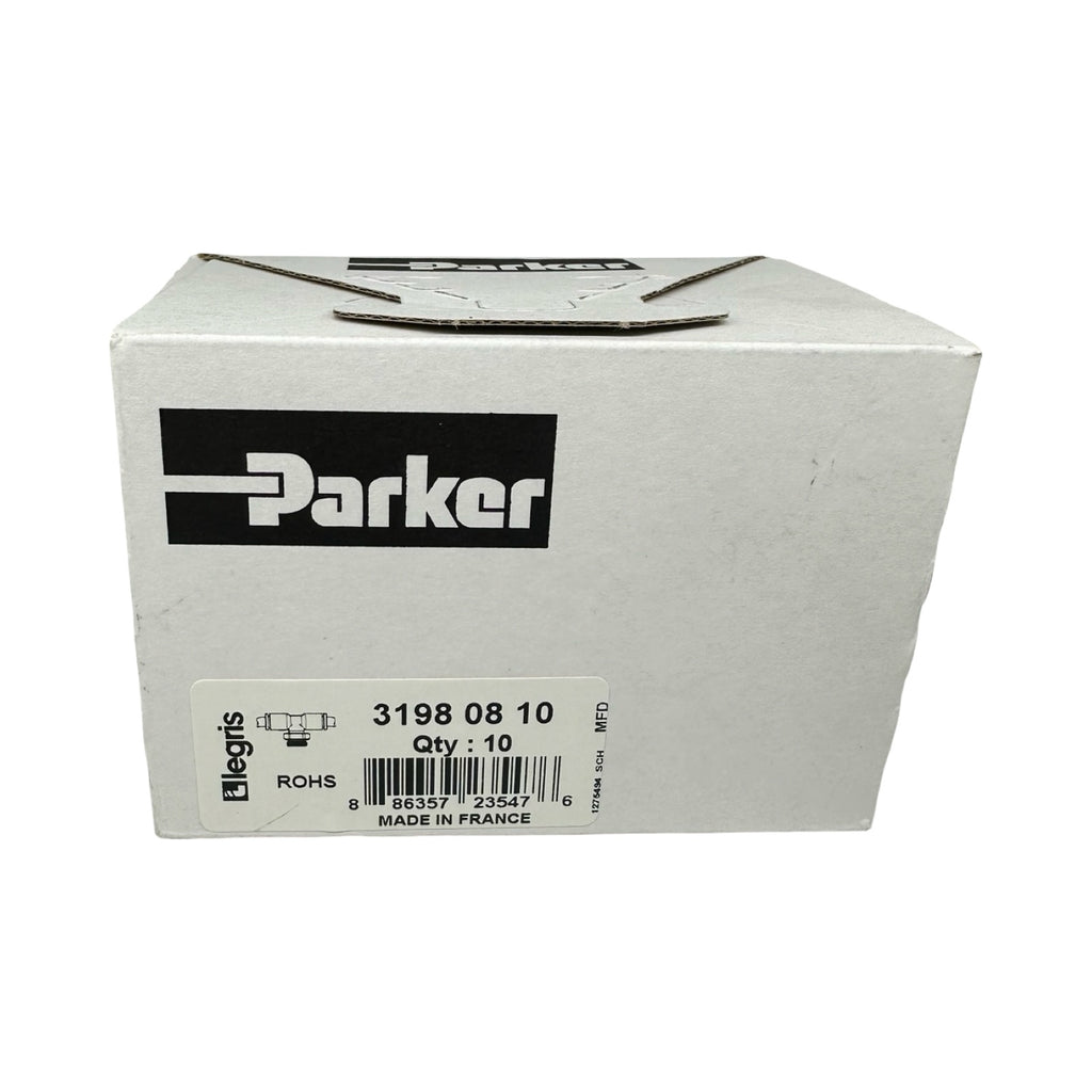 10x Parker Legris 31980810 T-Steckverschraubung Pneumatik Fitting