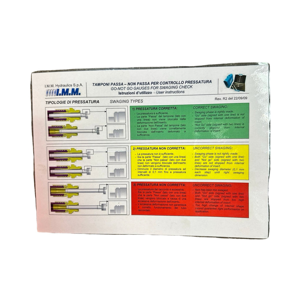 IMM TMBS-03-32 Prüfstifte Set Go No-Go Swaging Test Pins 3/16”-2”