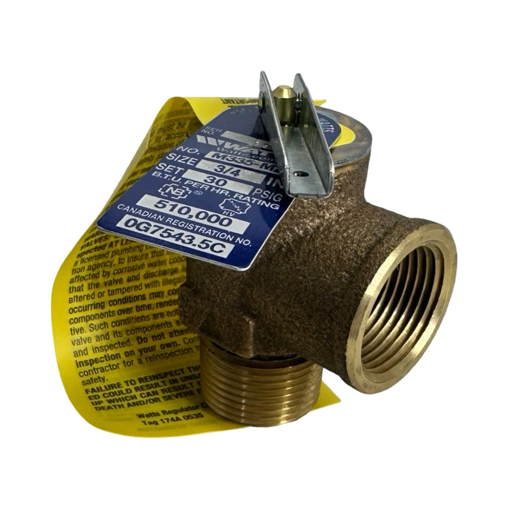 WATTS M335-M2 Sicherheitsventil 3/4 Zoll 30 PSIG Druck Relief Valve ASME