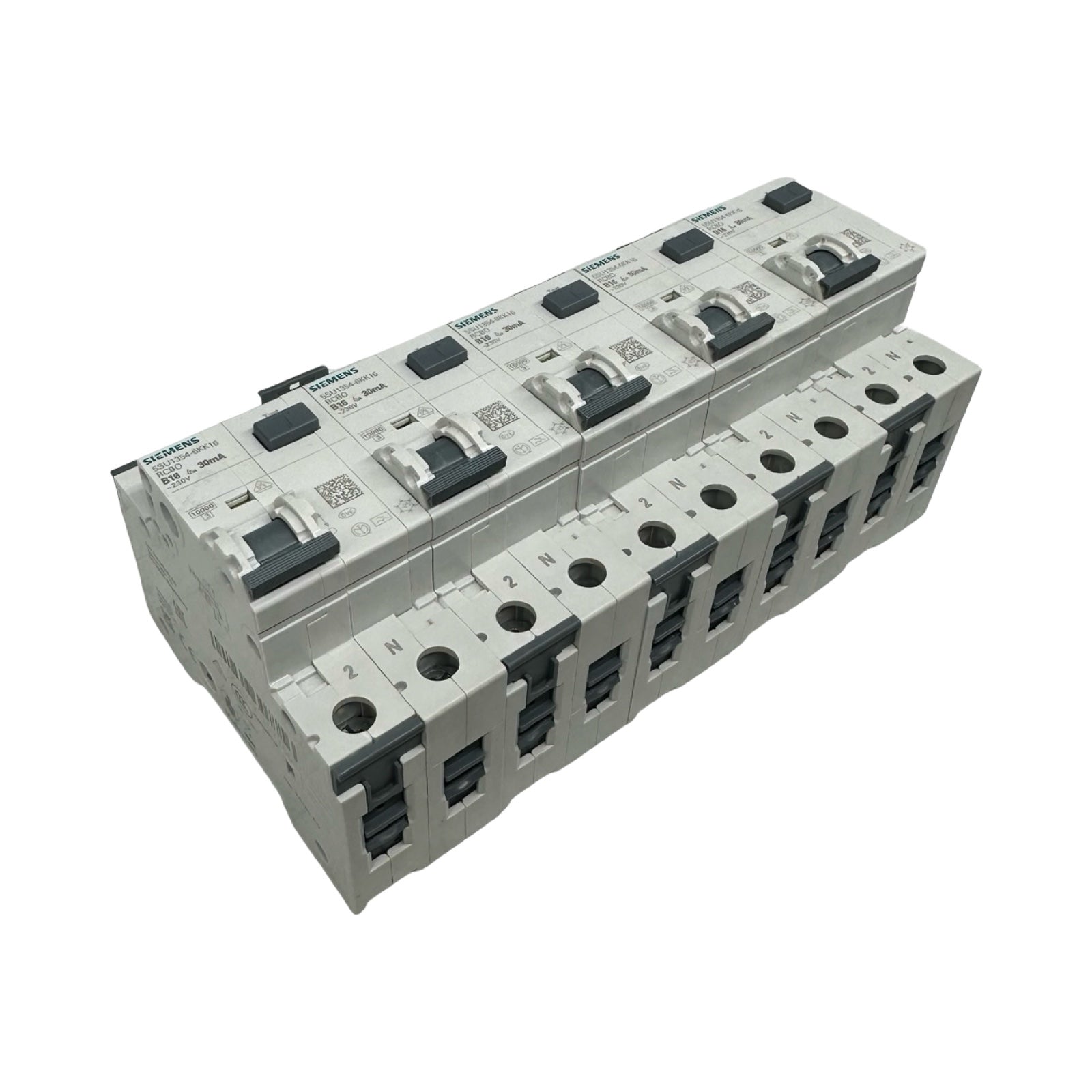 5x Siemens 5SU1354-6KK16 RCBO FI/LS B16 30mA 230V Leitungsschutzschalter 5x