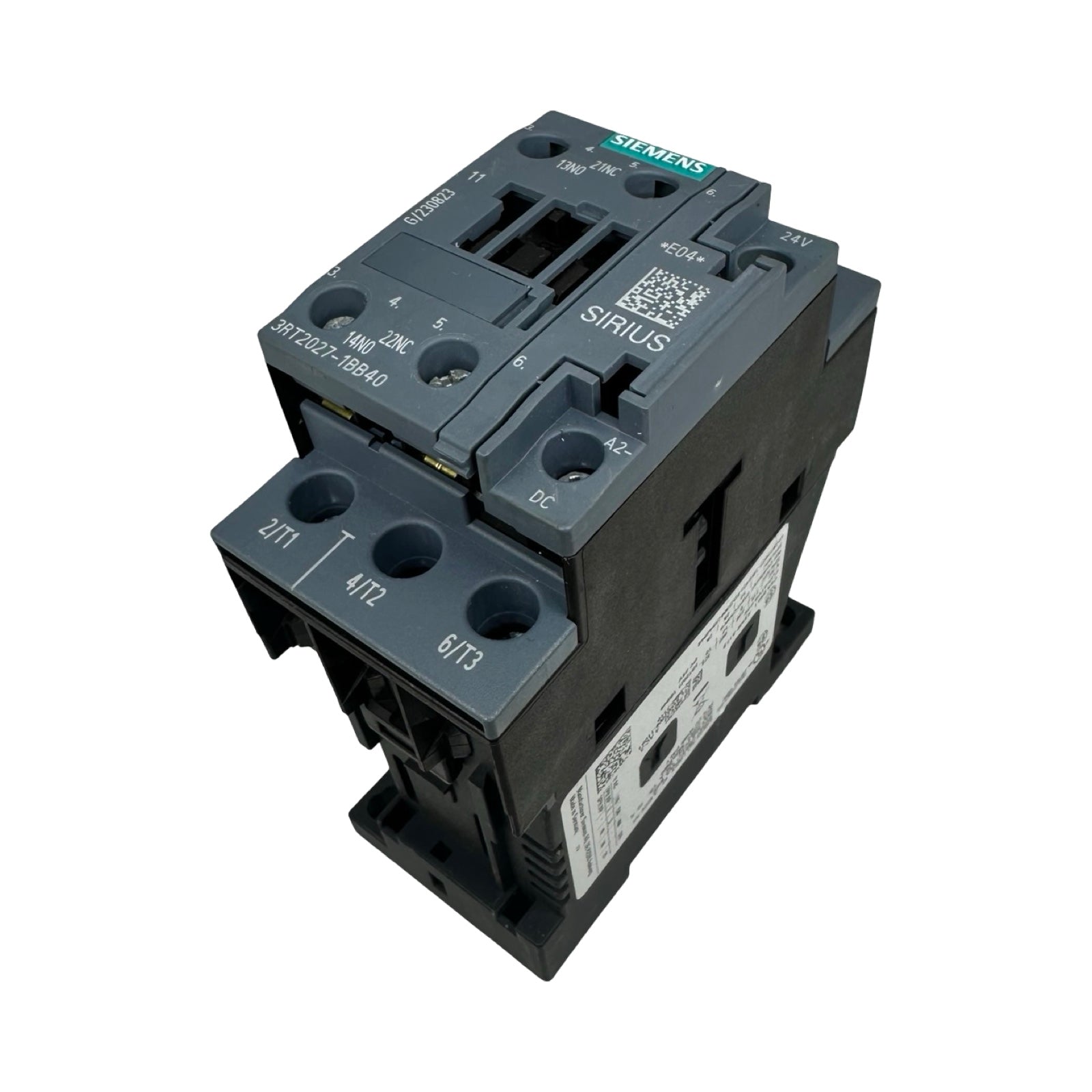 Siemens SIRIUS 3RT2027-1BB40 Leistungsschütz 24V DC 3-polig 12,5kW