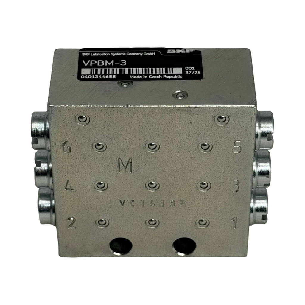 SKF VPBM-3 Progressivverteiler Zentralschmierung Schmierverteiler M10x1 Block