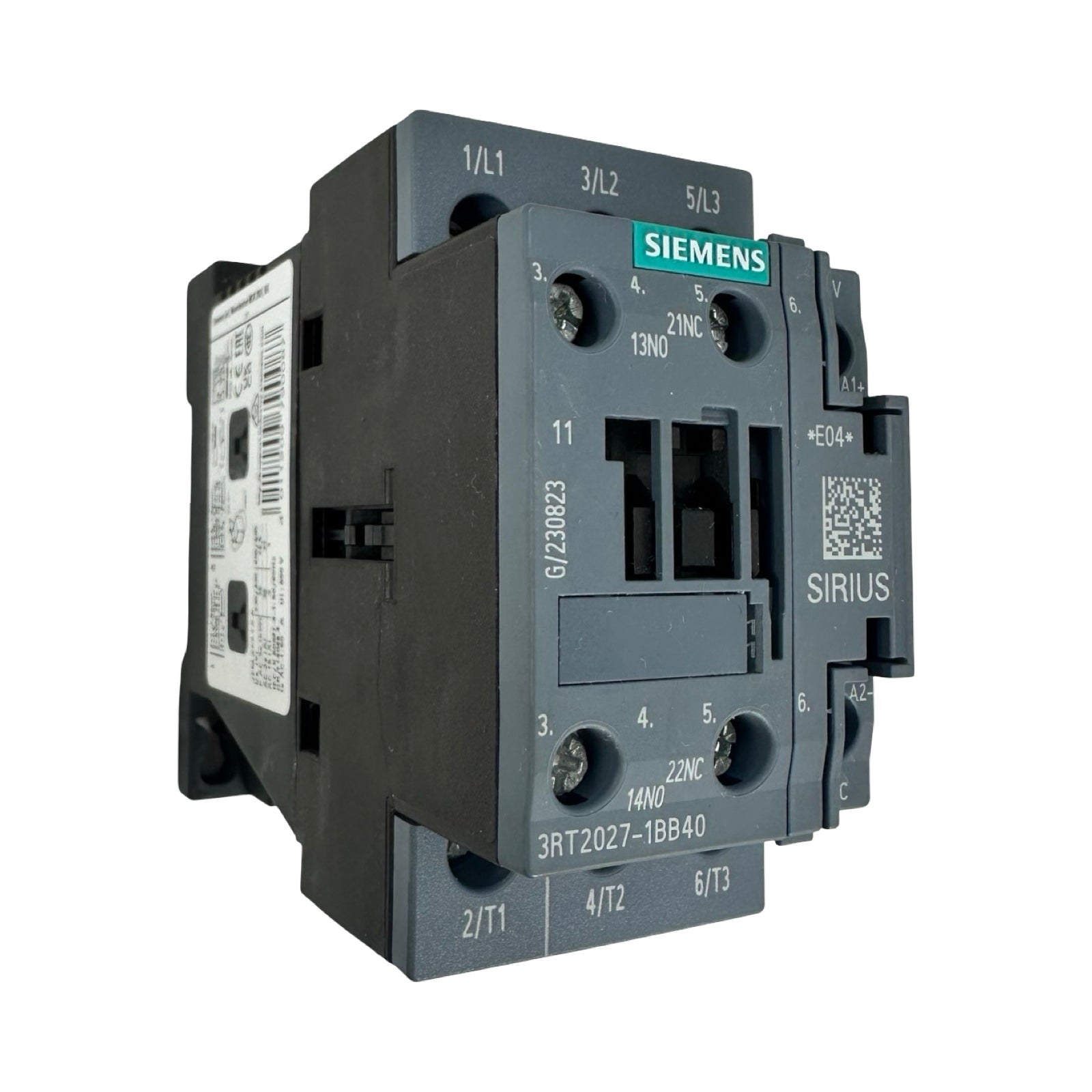 Siemens SIRIUS 3RT2027-1BB40 Leistungsschütz 24V DC 3-polig 12,5kW