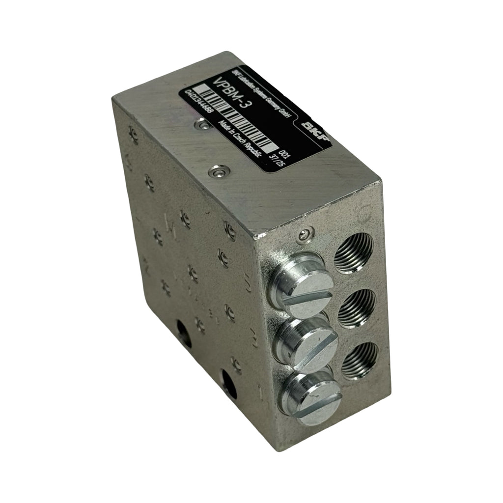 SKF VPBM-3 Progressivverteiler Zentralschmierung Schmierverteiler M10x1 Block