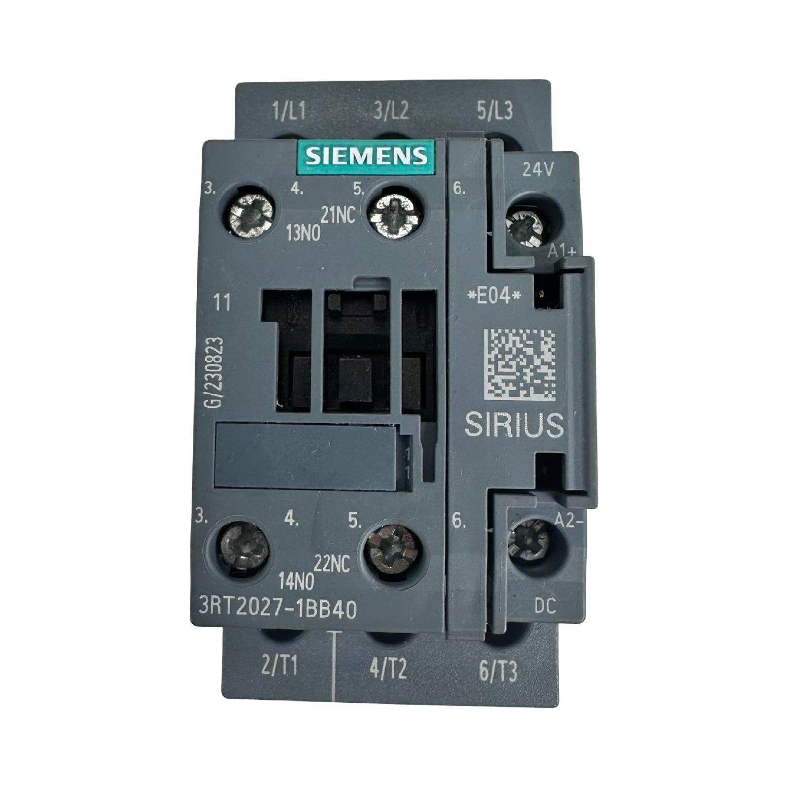 Siemens SIRIUS 3RT2027-1BB40 Leistungsschütz 24V DC 3-polig 12,5kW
