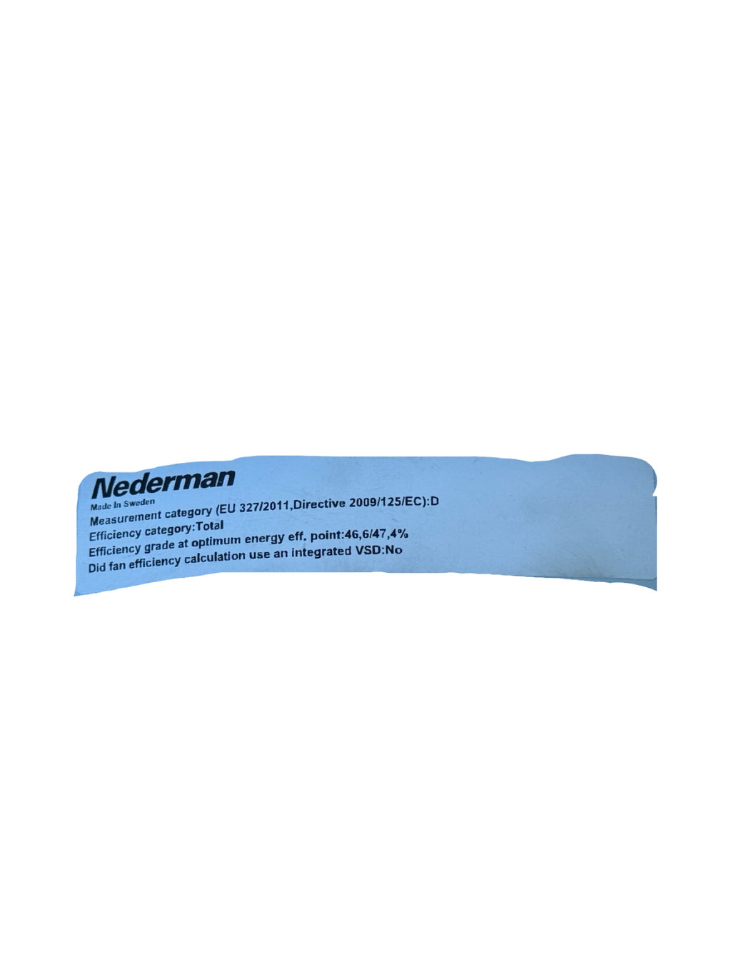 Nederman FAN N24 Absauggebläse 0,9kW 230/400V Radialventilator IE3