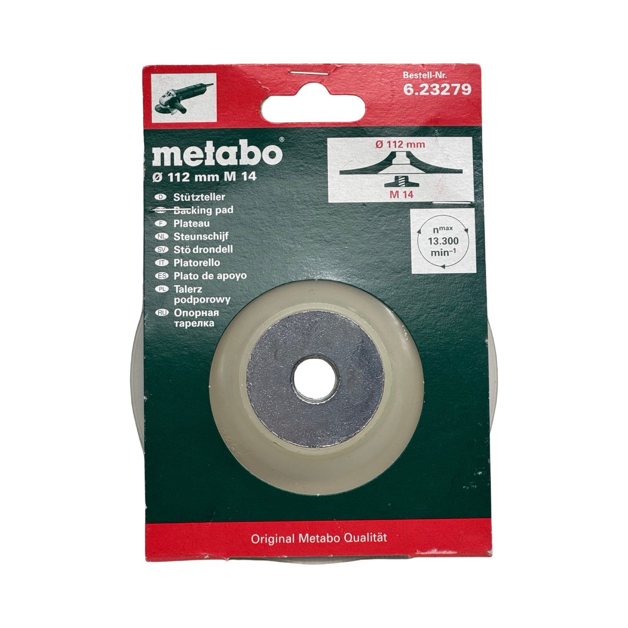 Metabo 6.23279 Stützteller Ø112 mm M14 Winkelschleifer Backing Pad
