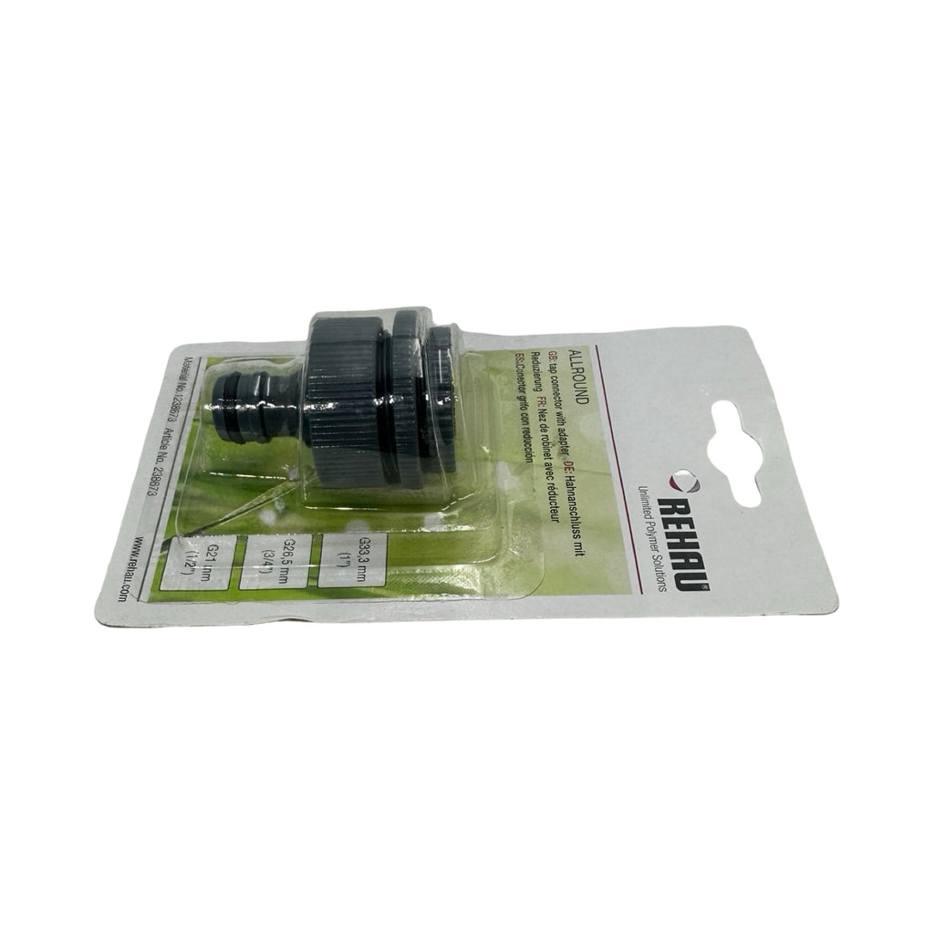 5x REHAU Hahnanschluss Adapter G1 G3/4 G1/2 ALLROUND Wasserhahn