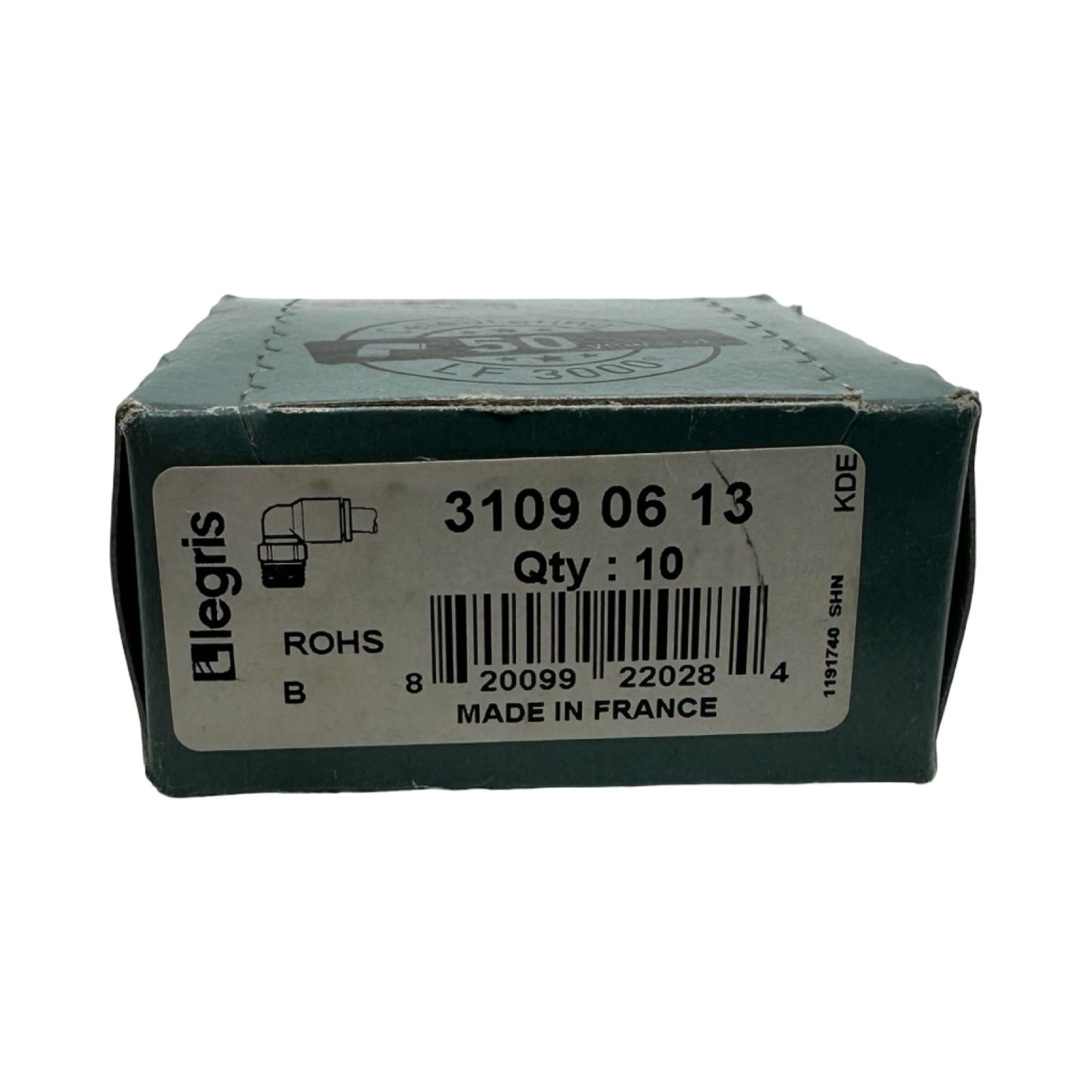 10x Legris 31090613 Winkel Steckverschraubung Pneumatik 90° Fitting