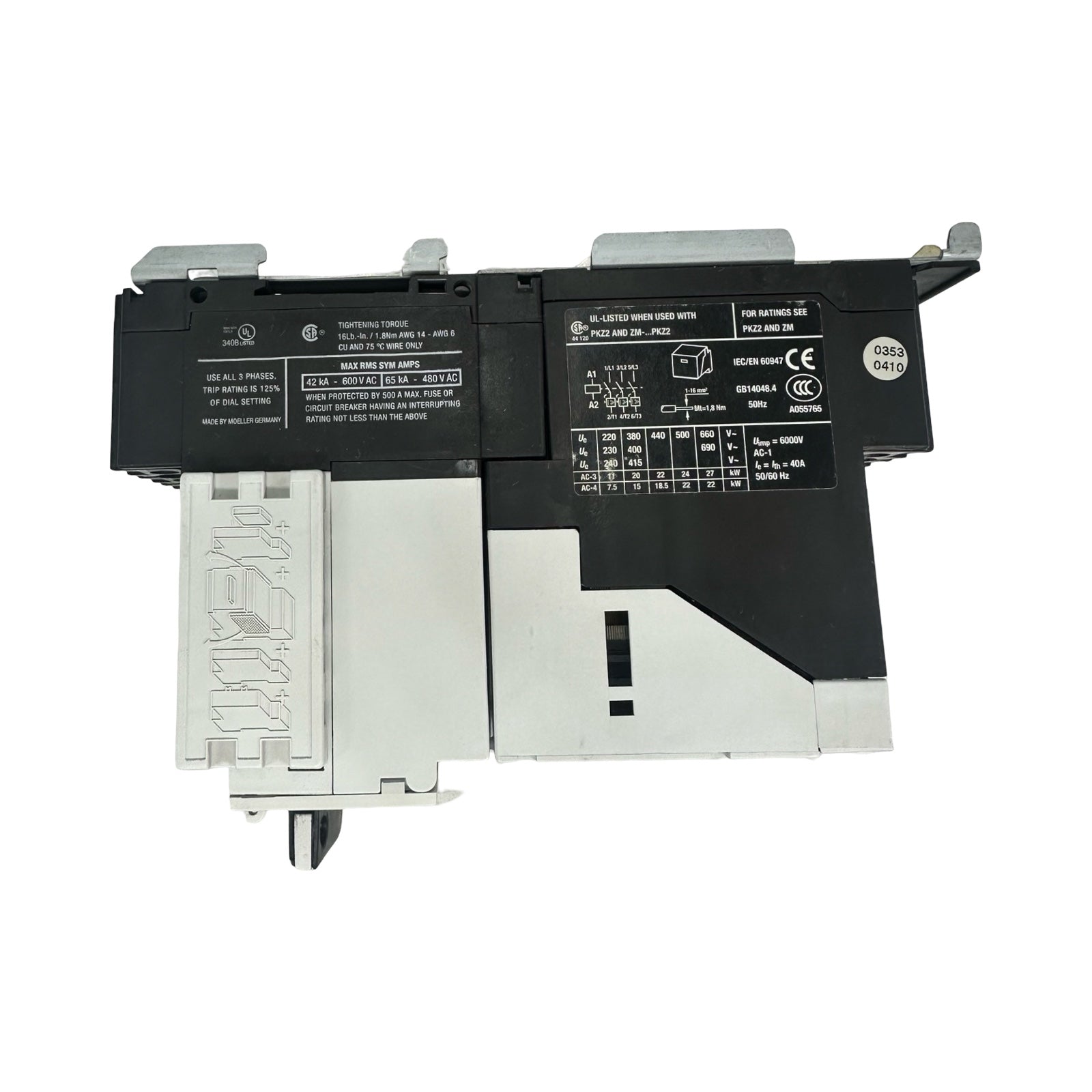 Moeller PKZ2 ZM-32-8 Motorschutzschalter Leistungsschalter 32A + Zubehör