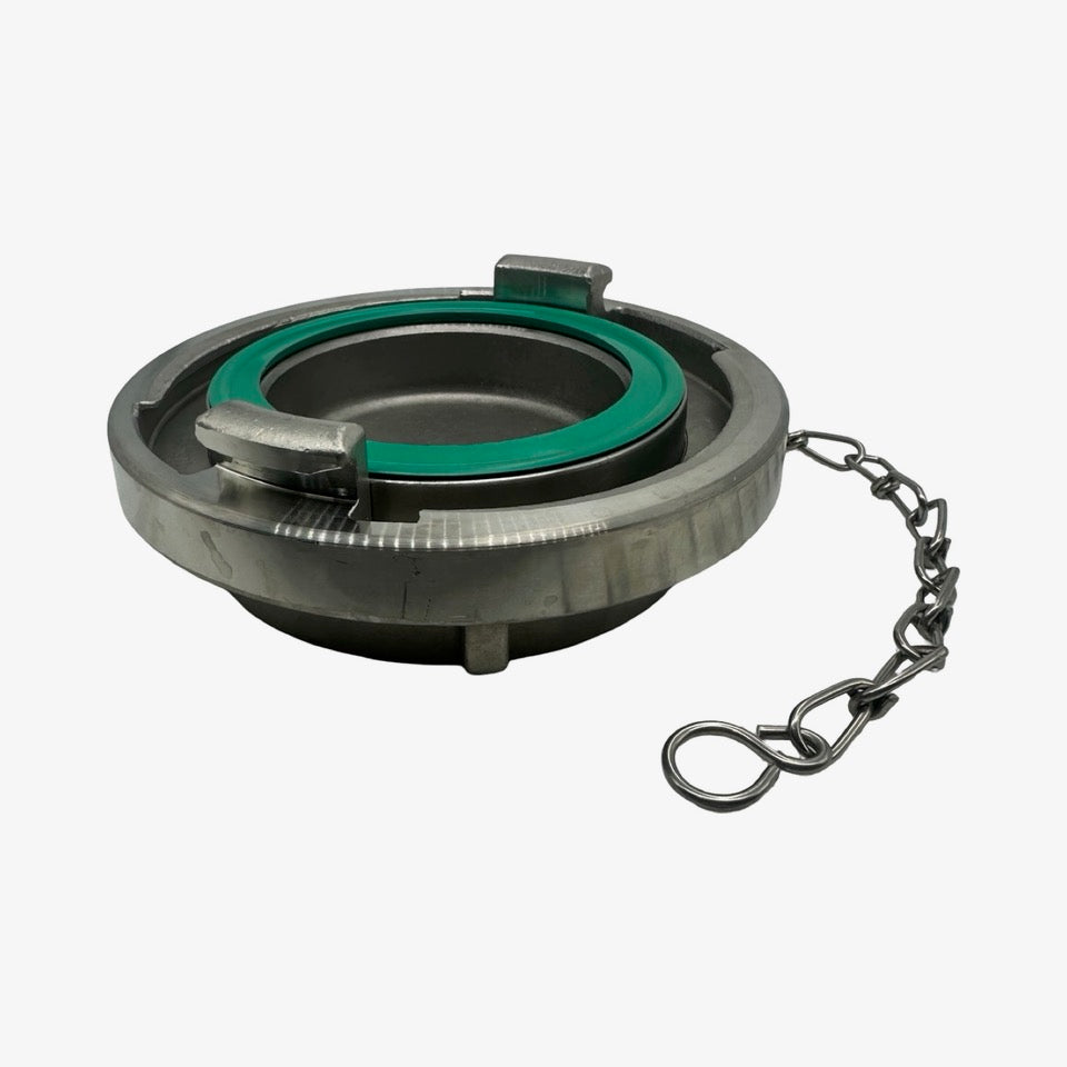 Feuer-Vogel Blindkupplung A DIN 31-133000-43 Edelstahl mit Kette