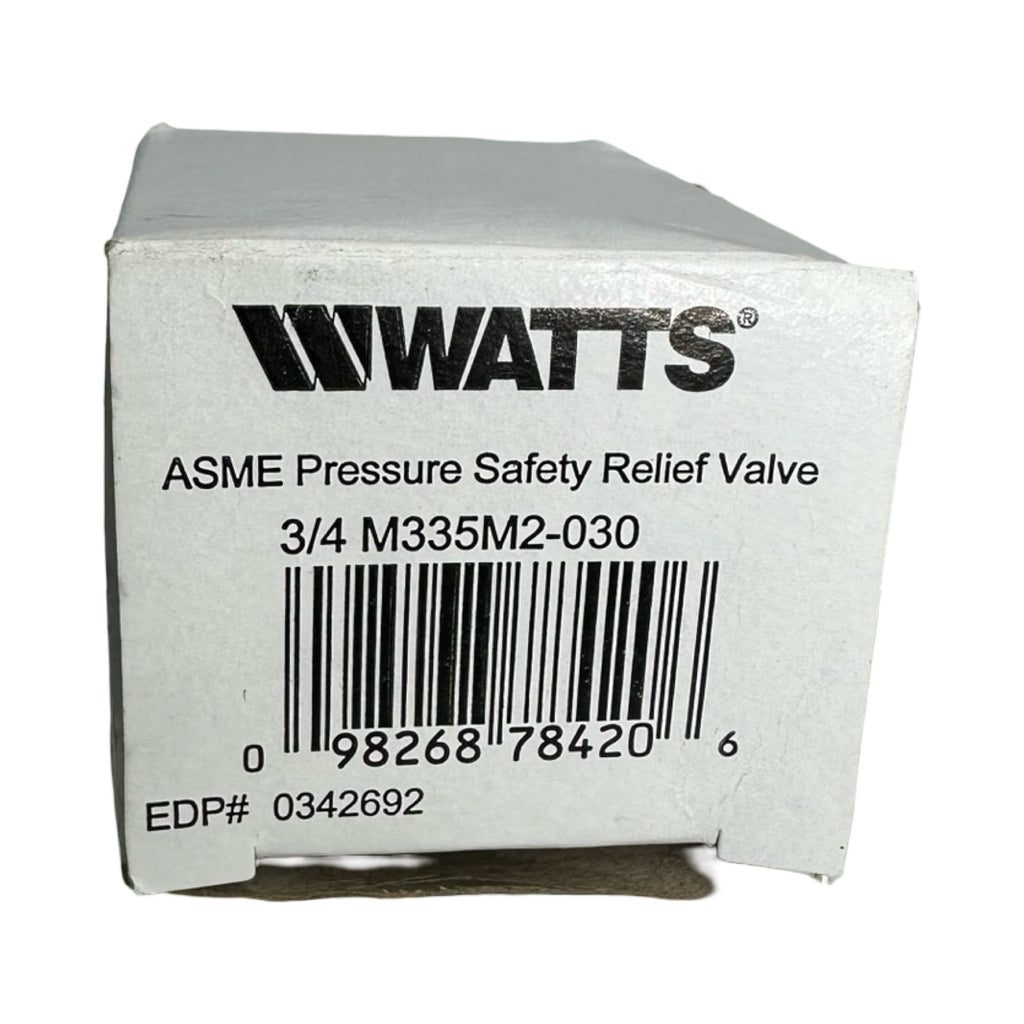 Watts M335-M2 Sicherheitsventil 3/4 Zoll 30 PSI ASME Pressure Relief