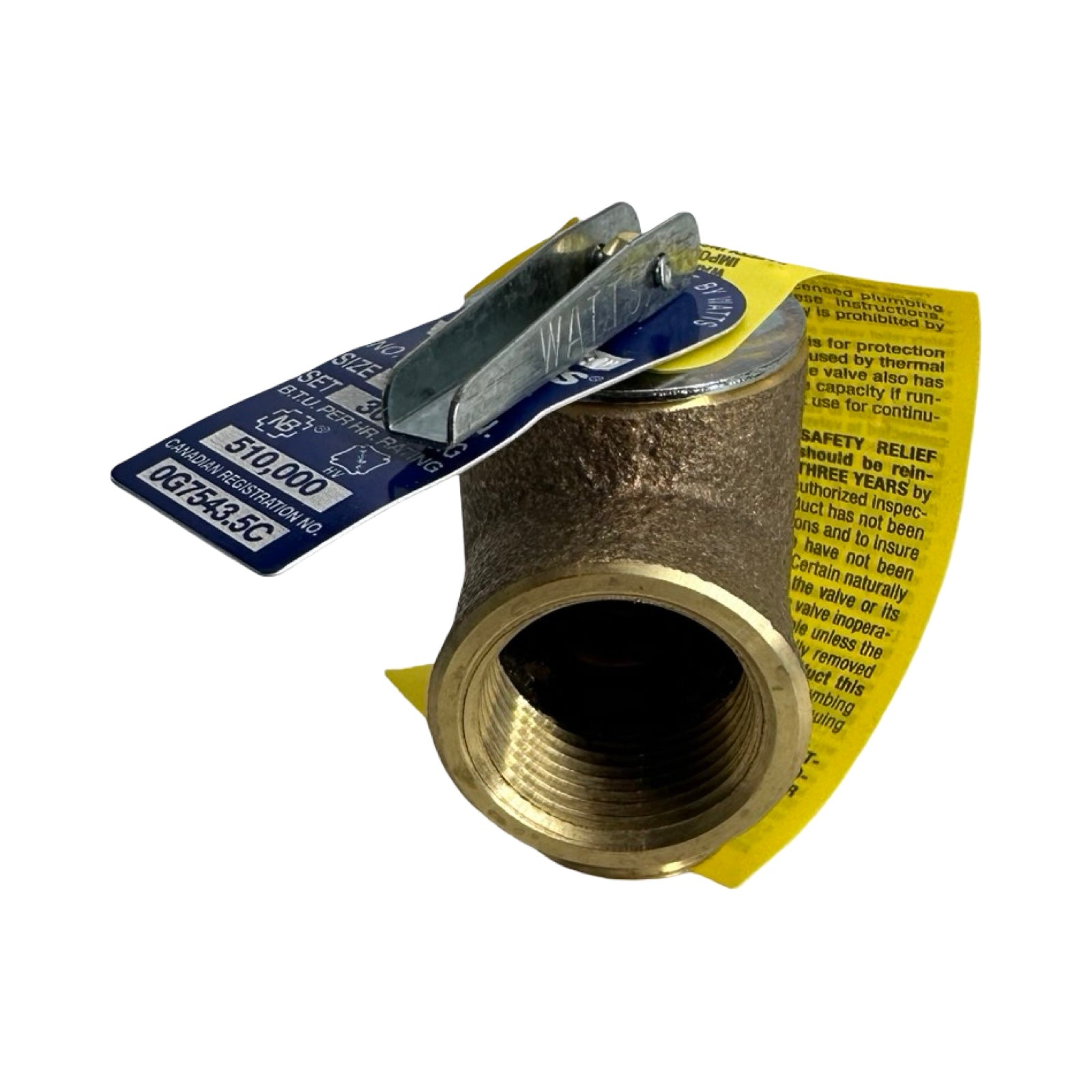 WATTS M335-M2 Sicherheitsventil 3/4 Zoll 30 PSIG Druck Relief Valve ASME