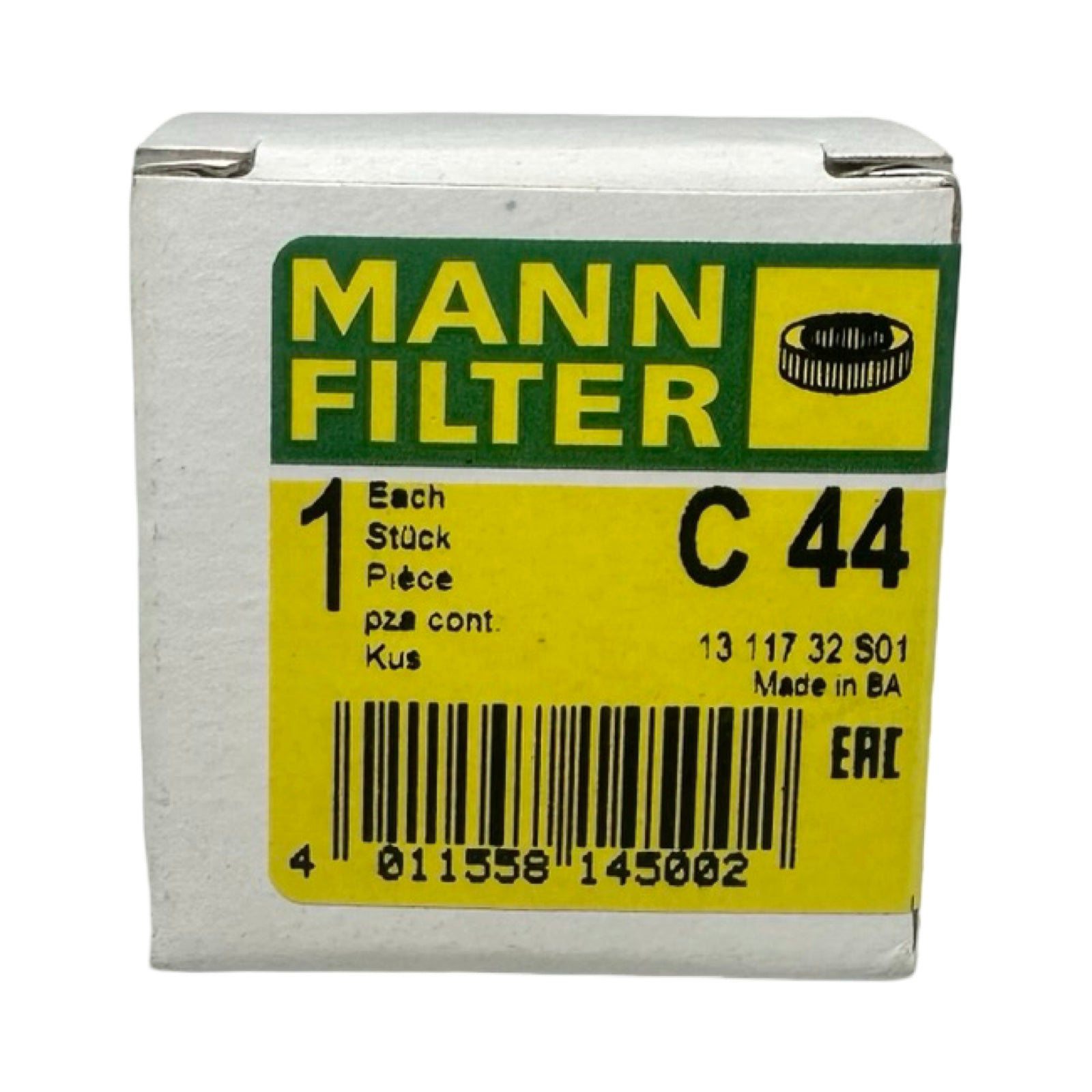 2x MANN FILTER C44 Kraftstofffilter Einsatz Benzin Diesel Filterpatrone