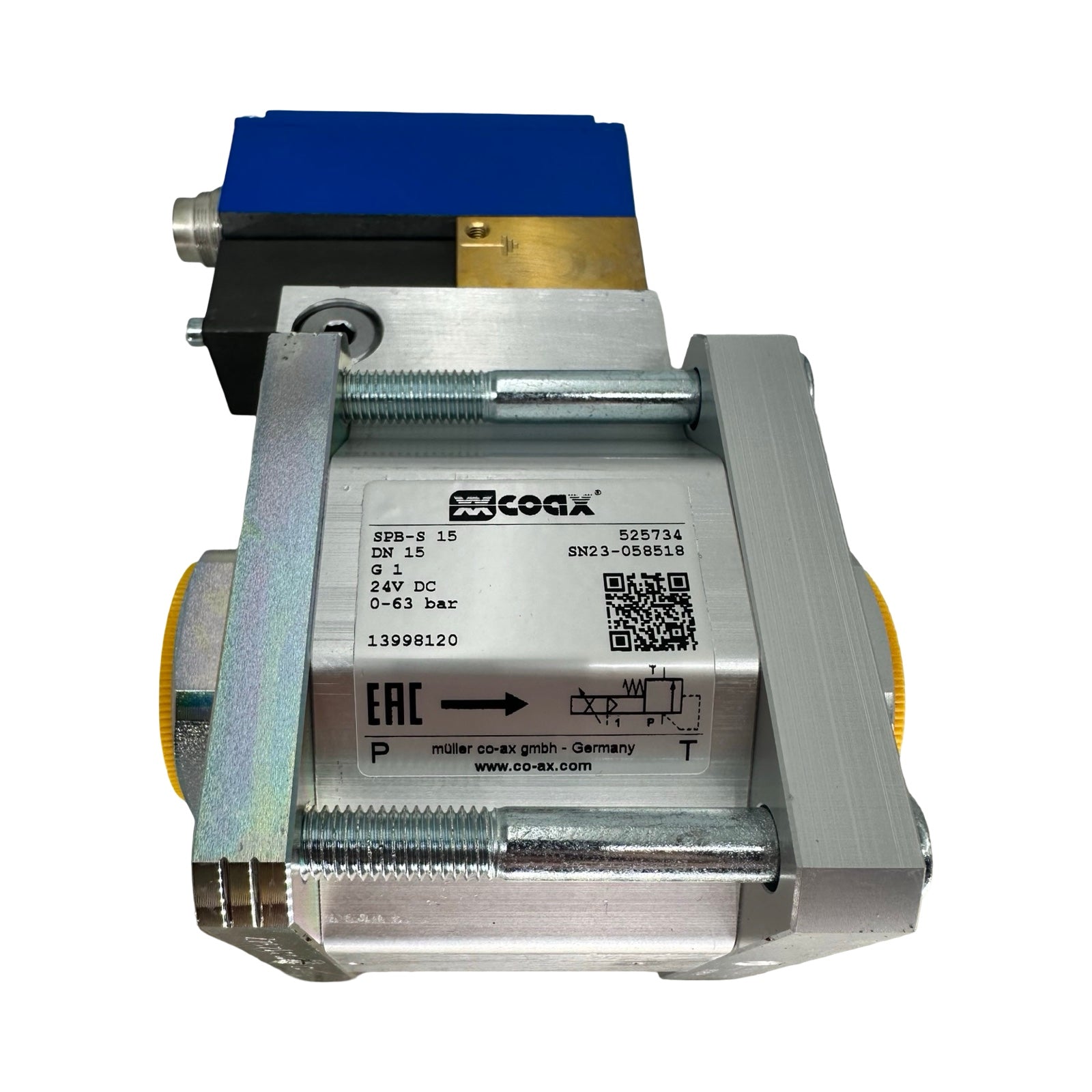co-ax SPB-S 15 DN15 Magnetventil 24V DC 0–63bar G1 BS-3-DDZ-213745