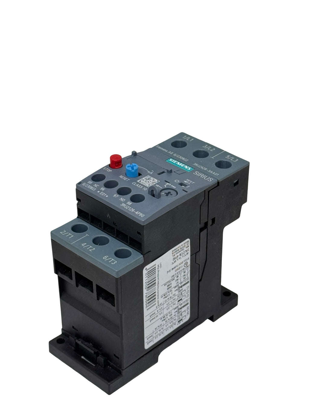 Siemens 3RU2126-4PB0 Motorschutzrelais 4-6,3A SIRIUS Überlastrelais