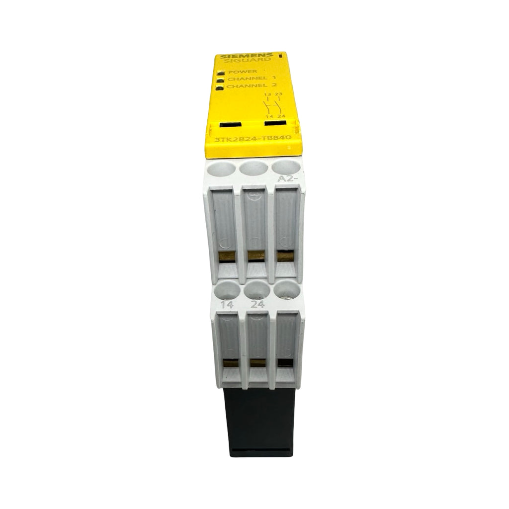 2x Siemens Siguard 3TK2824-1BB40 Sicherheitsrelais 24V DC Not-Aus Relais