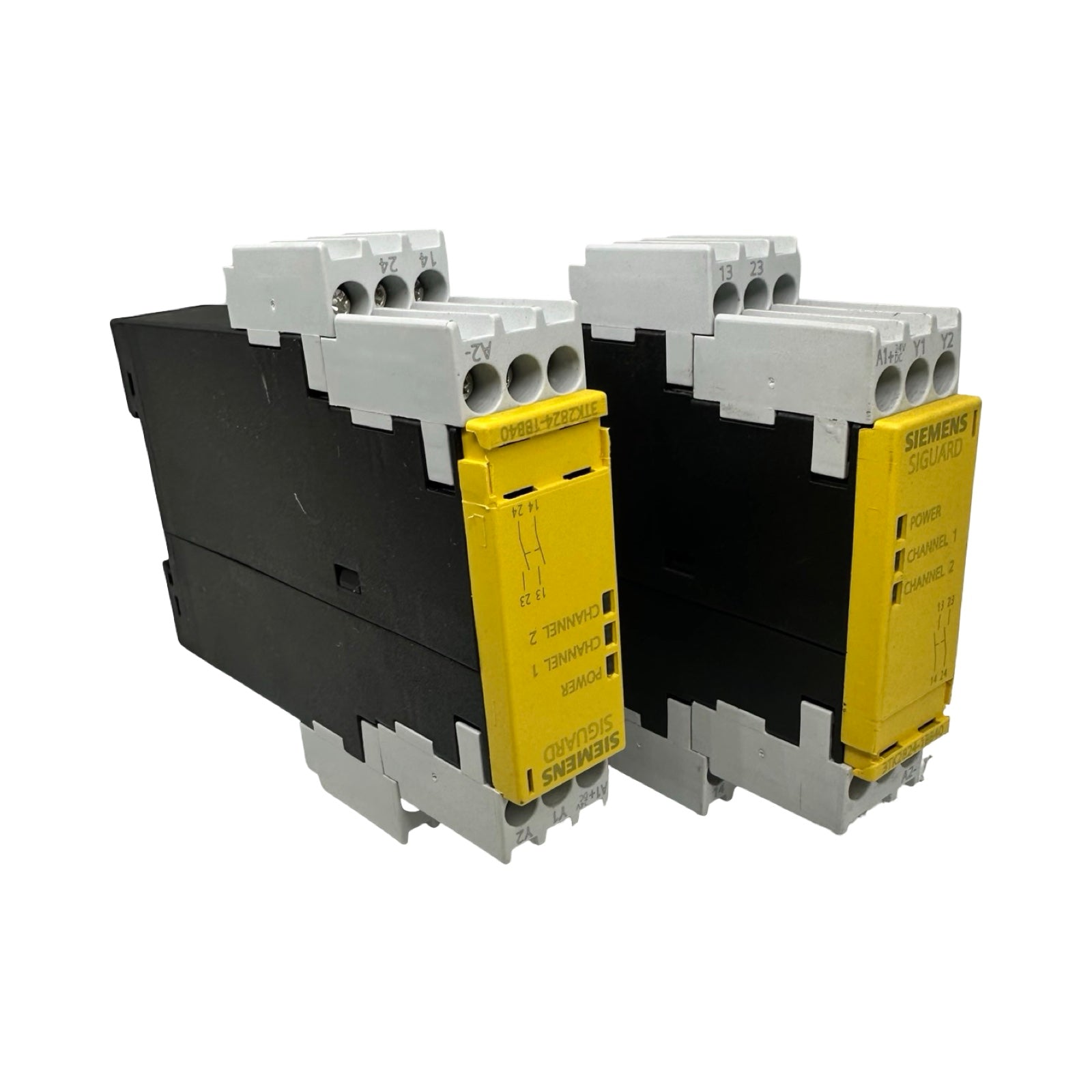 2x Siemens Siguard 3TK2824-1BB40 Sicherheitsrelais 24V DC Not-Aus Relais