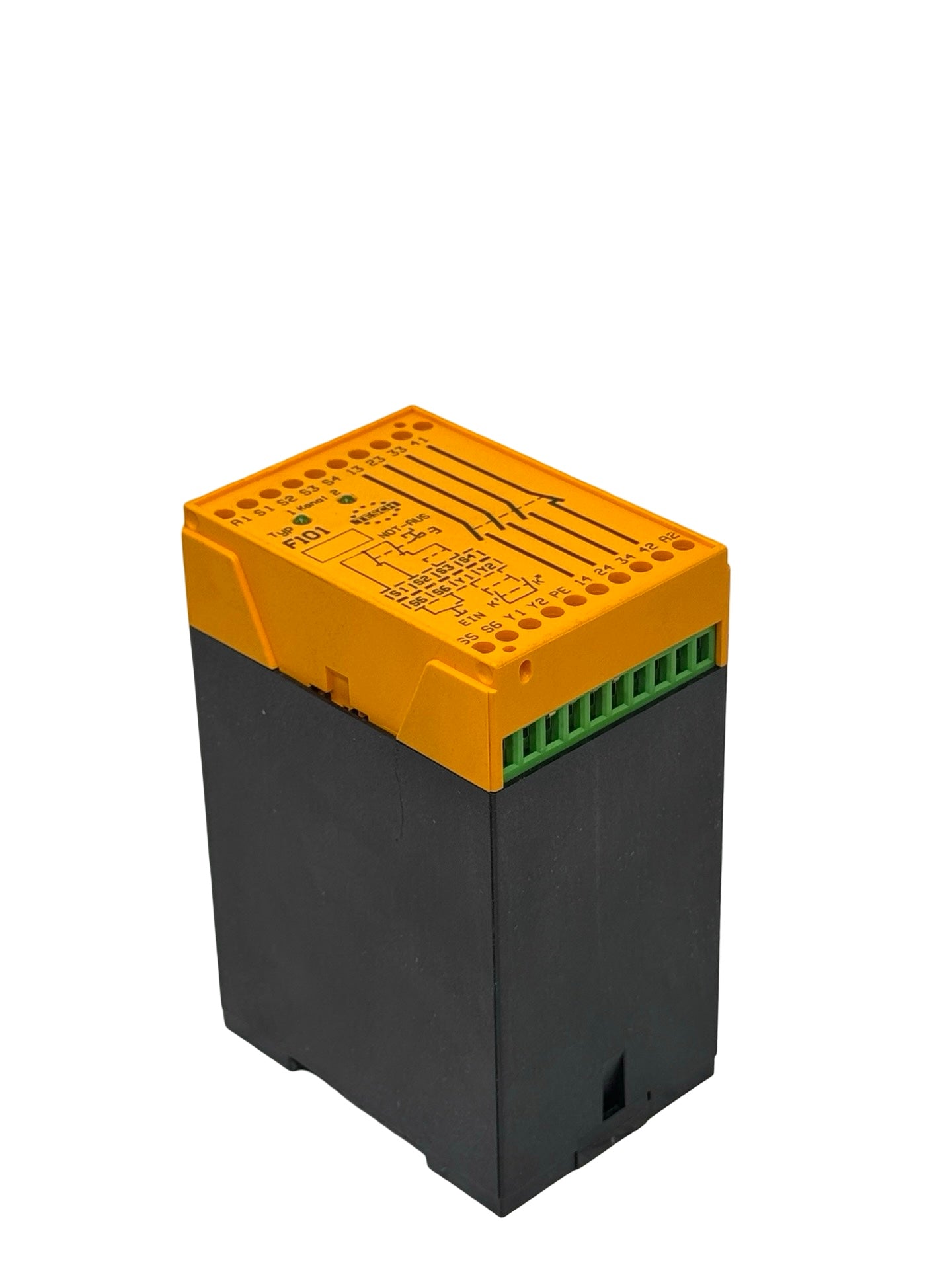TESCH F101 Sicherheitsrelais Not-Aus Modul 24VAC/DC 250V 5A
