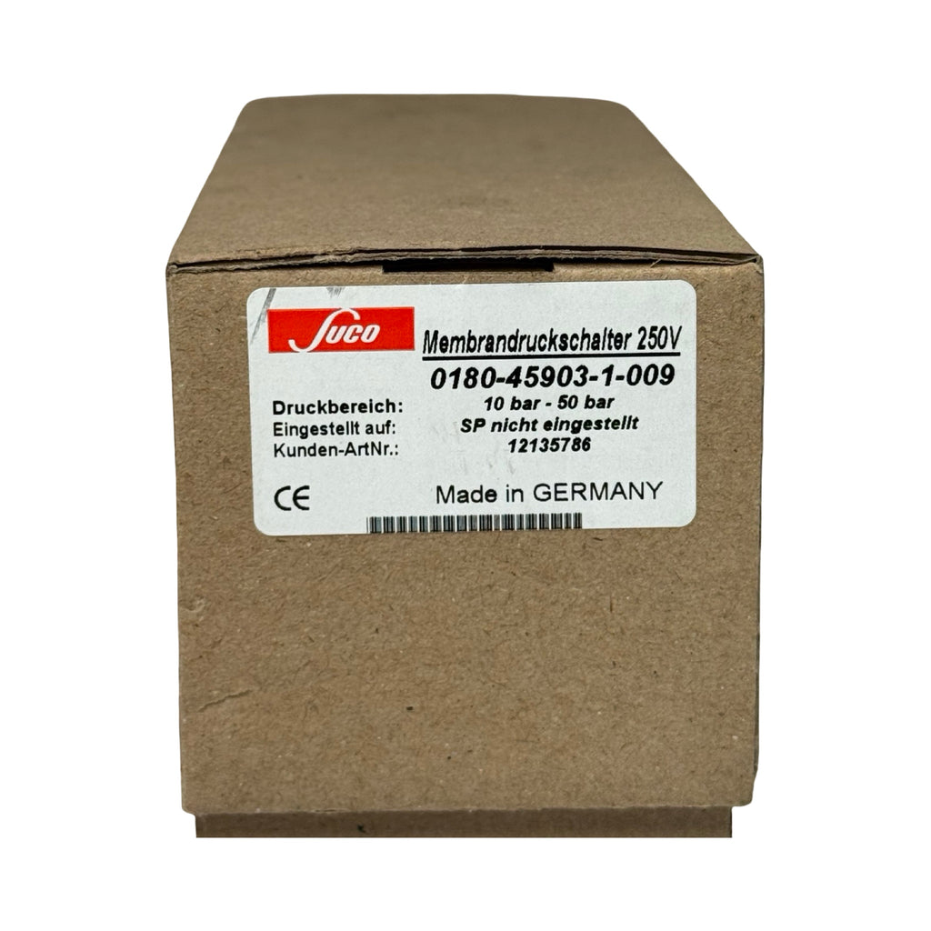 SUCO 0180-45903-1-009 Membrandruckschalter 10–50bar G1/4 250V SPDT