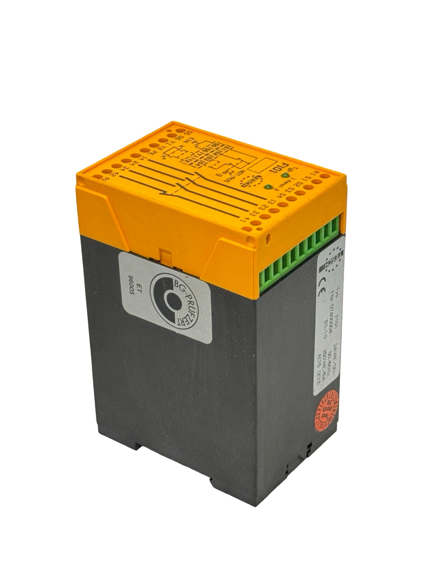 TESCH F101 Sicherheitsrelais Not-Aus Modul 24VAC/DC 250V 5A