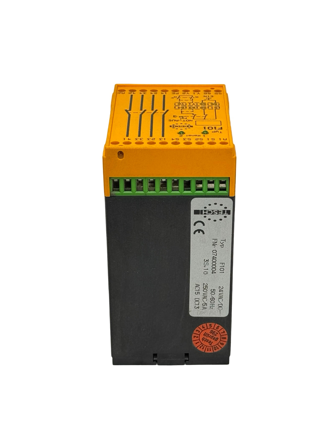 TESCH F101 Sicherheitsrelais Not-Aus Modul 24VAC/DC 250V 5A