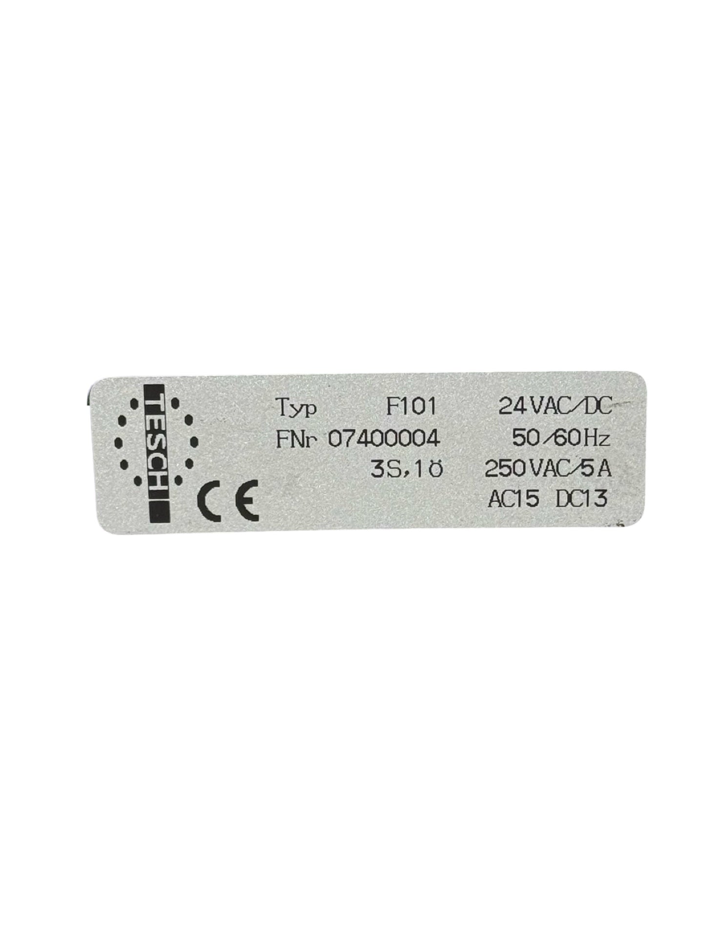 TESCH F101 Sicherheitsrelais Not-Aus Modul 24VAC/DC 250V 5A