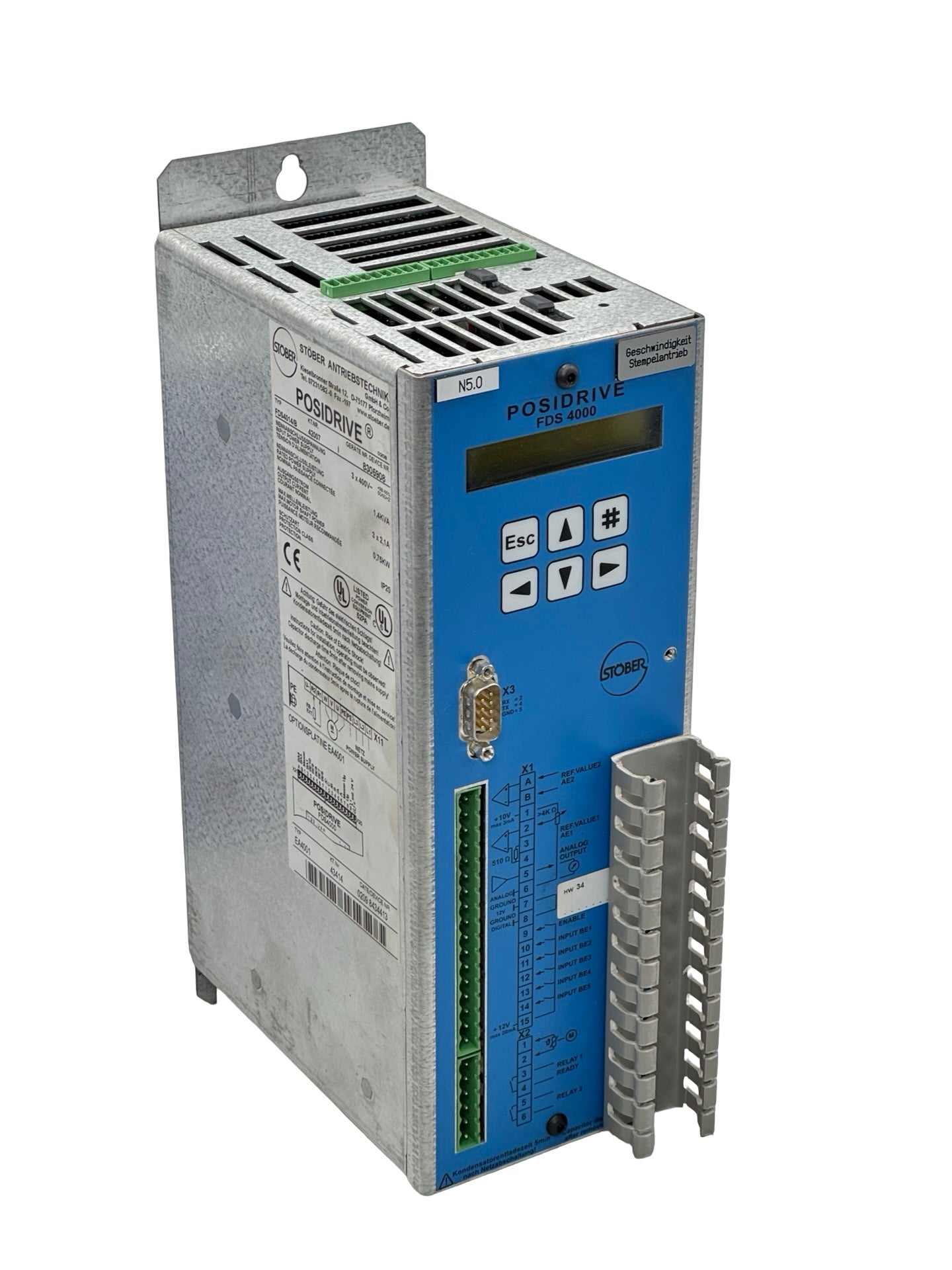 STÖBER POSIDRIVE FDS4014/B Frequenzumrichter 0,75kW 3x400V EA4001
