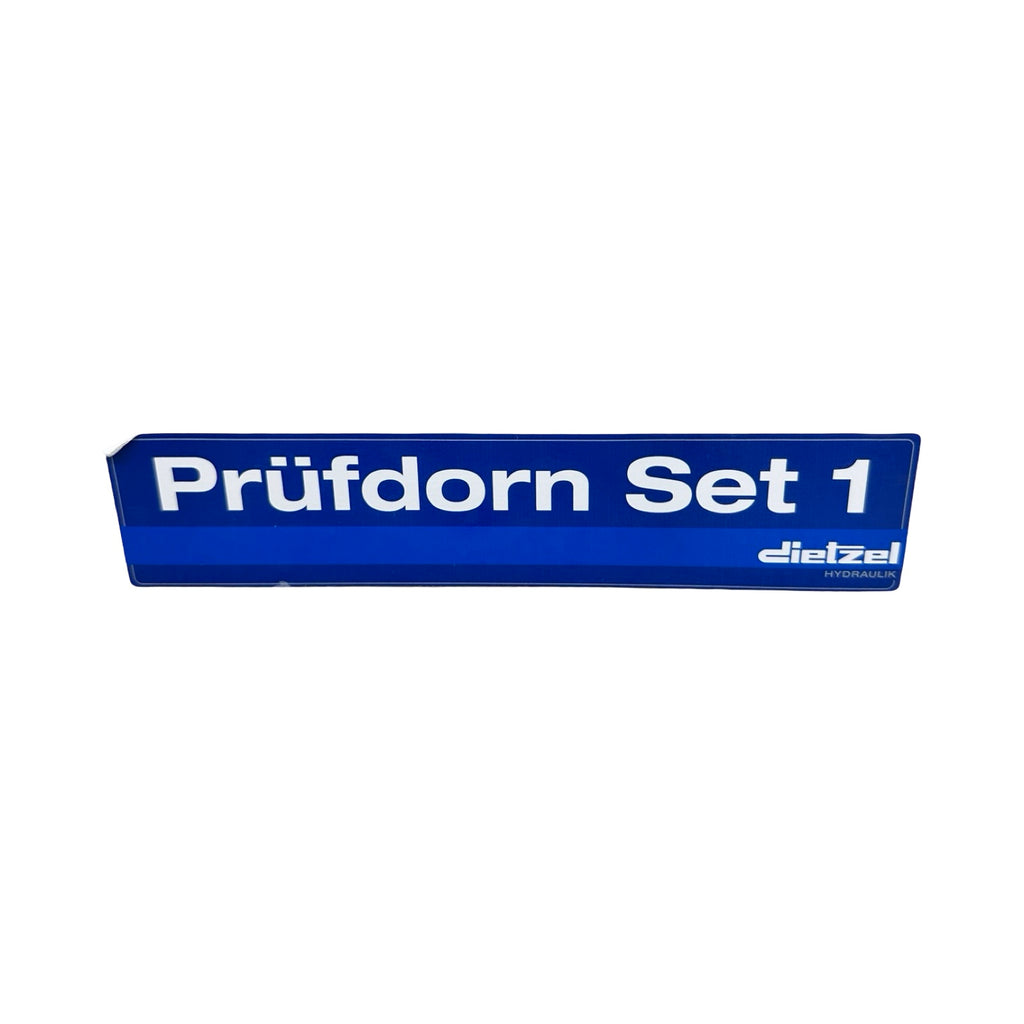 Dietzel Prüfdorn Set 1 PDNEF-026 Hydraulik Nippel Prüfsatz im Holzkoffer