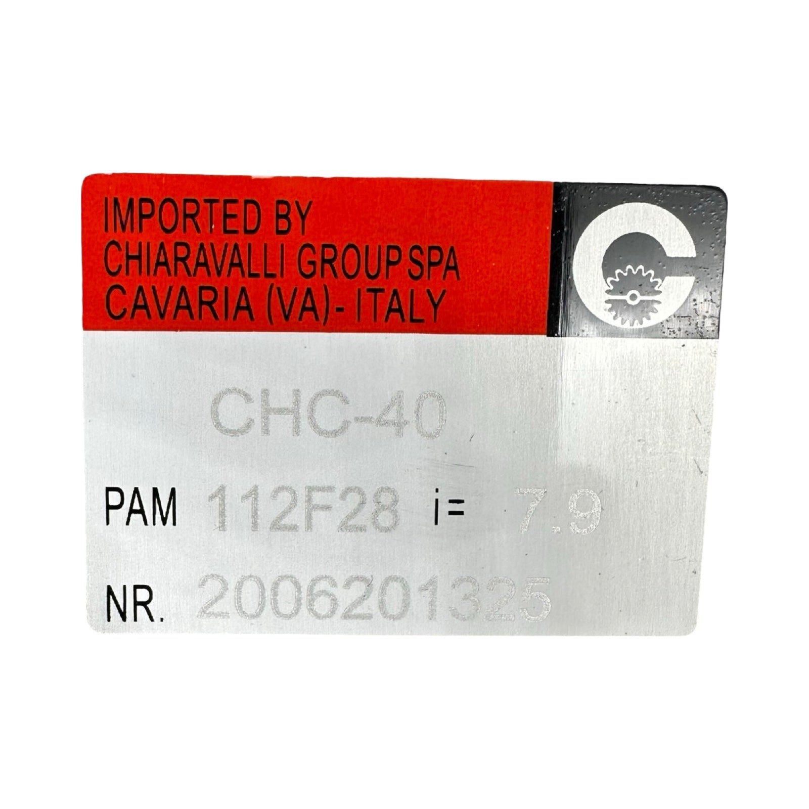 Chiaravalli CHC-40 Getriebe i=7,9 PAM112F28 Getriebekopf Winkelgetriebe
