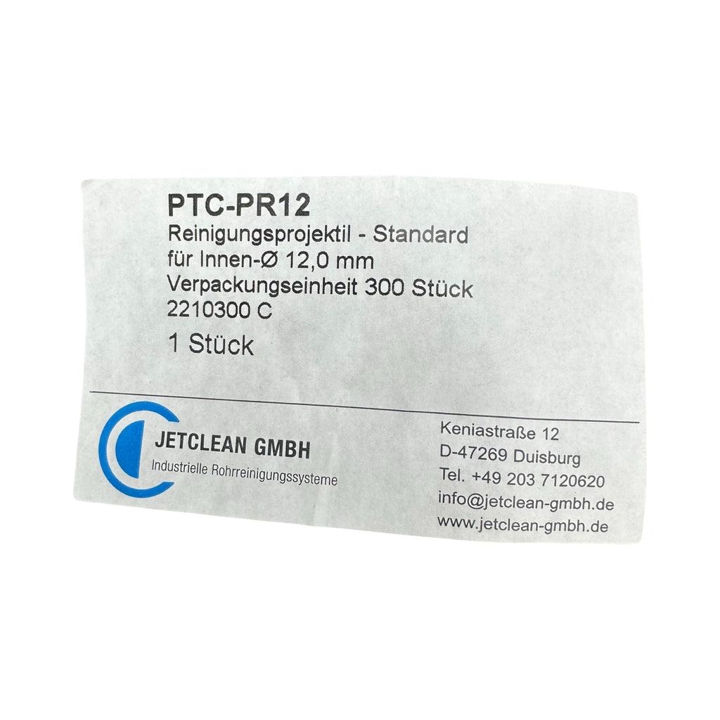 300x JetClean PTC-PR12 Reinigungsprojektile 12mm Rohrreinigung 300 Stück