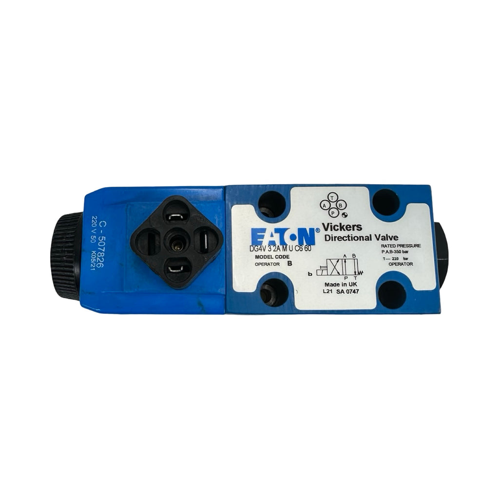 Eaton Vickers DG4V-3-2A-M-U-C6-60 Wegeventil Hydraulik 220V Magnetventil
