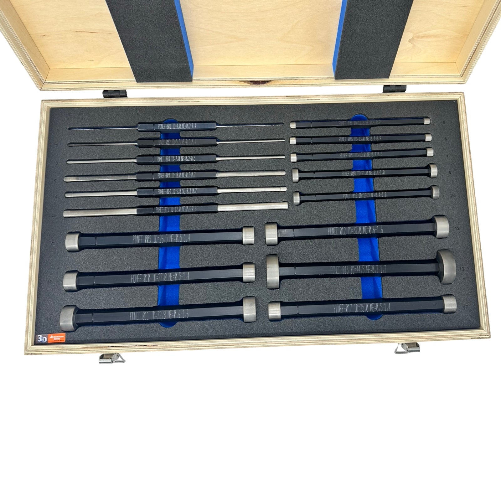 Dietzel Prüfdorn Set 1 PDNEF-026 Hydraulik Nippel Prüfsatz im Holzkoffer