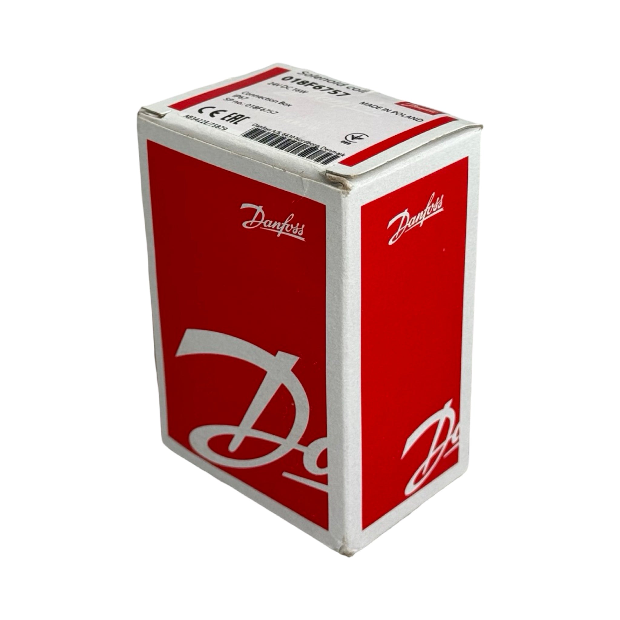 Danfoss Magnetspule 018F6757 BE024DS 24V DC 16W IP67 Anschlussbox