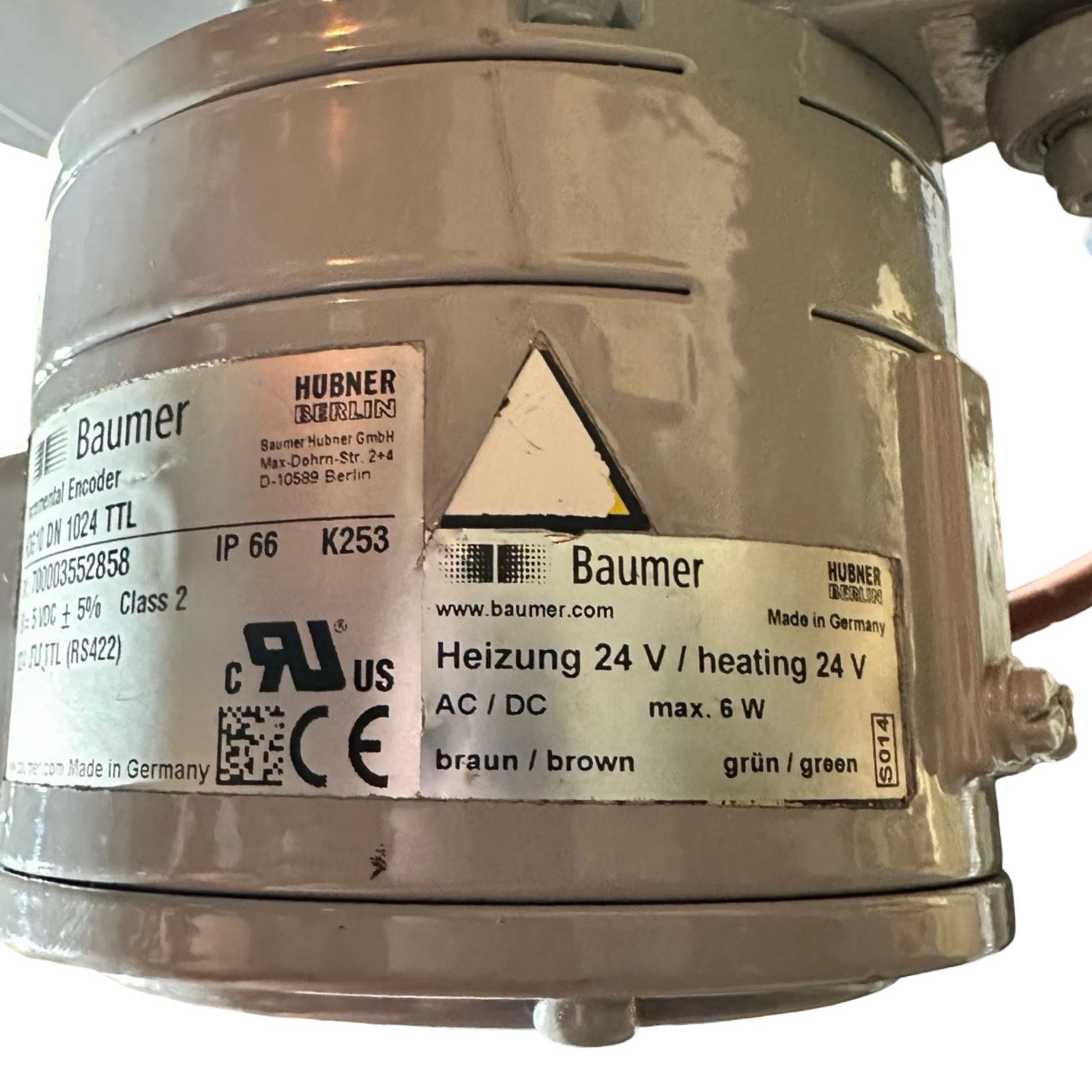 Hatlapa Elektromotor 2,5kW 440V Marine IP56 mit Baumer Encoder HOG10 DN1024