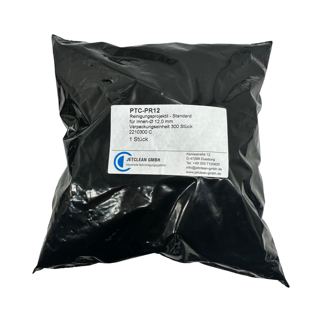 300x JetClean PTC-PR12 Reinigungsprojektile 12mm Rohrreinigung 300 Stück