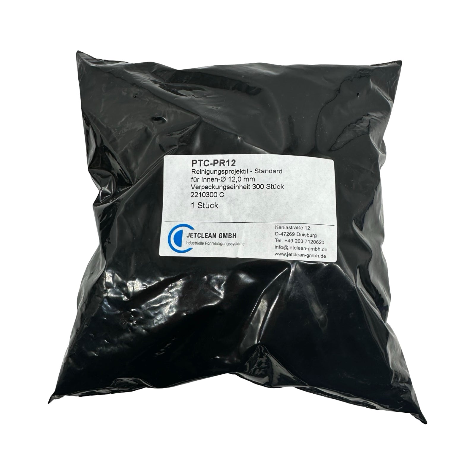300x JetClean PTC-PR12 Reinigungsprojektile 12mm Rohrreinigung 300 Stück